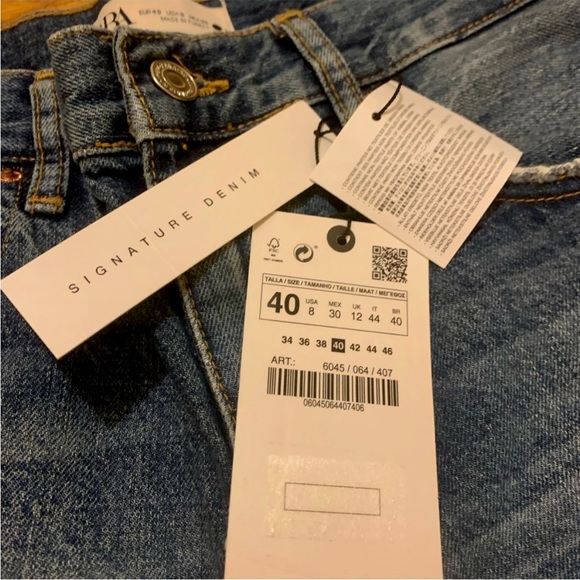 NWT Zara Slim Leg Jeans - Picture 4 of 4